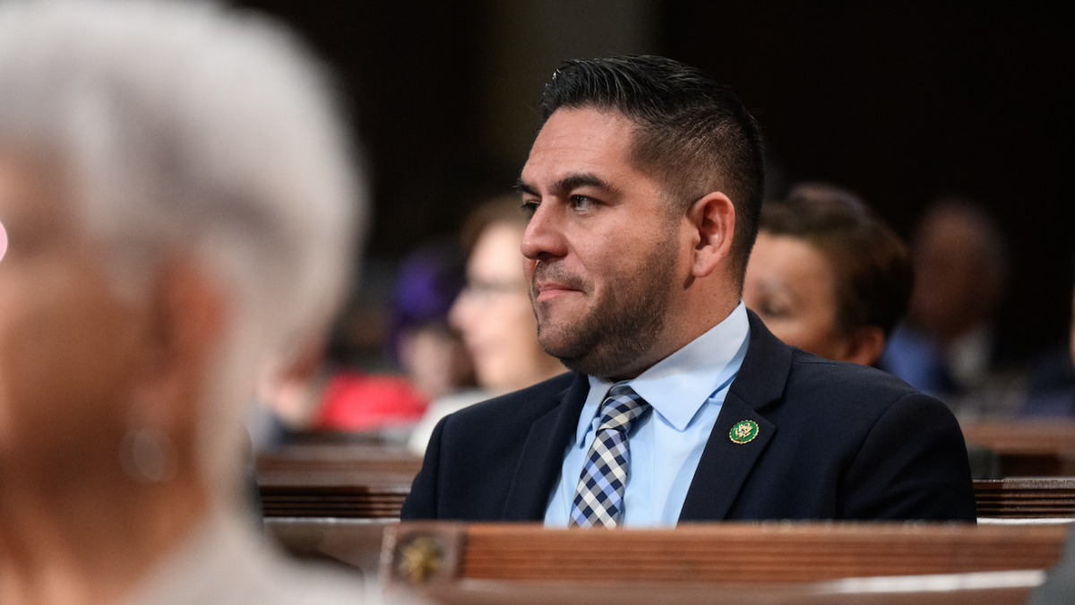 Congressman Gabe Vasquez on the house floor