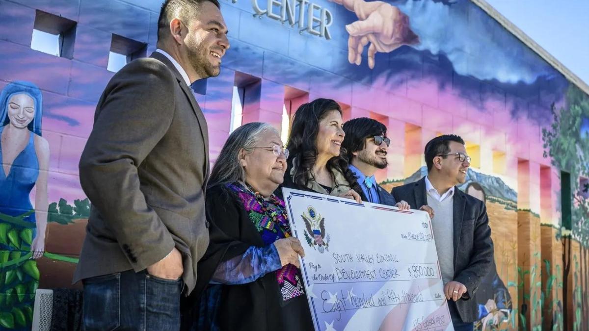 Vasquez Presents Check to SVEDC