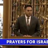 Vasquez speaking in support of Israel