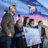 Vasquez Presents Check to SVEDC