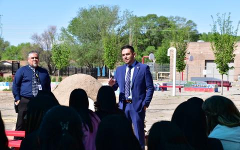 Vasquez at Polk Middle School