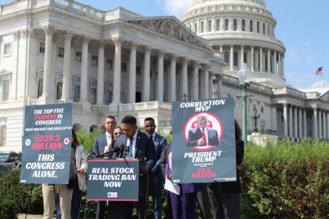 Rep. Vasquez Speaking at the Press Conference