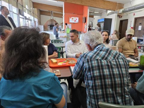 Rep. Vasquez Visits With Seniors