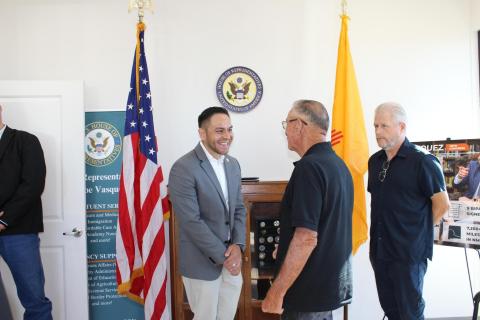 Rep. Vasquez with constituents